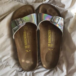 REAL Birkenstock holographic sandals size 38 new!